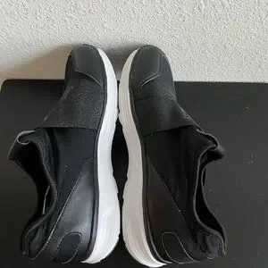 NWOT Armani Jean\'s Men\'s Black Elastic Runner Sneakers Shoes Size 8.5 Armani Jeans | Shoes | Nwot Armani Jeans Mens Black Elastic  main image 2